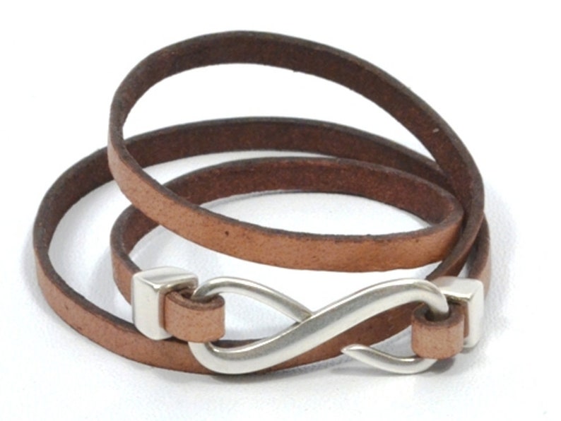 Cozy Detailz - Triple Wrap Infinity Bracelet Leather, Unisex Infinity Bracelet, Infinity Jewelry, Infinity Wrap Bracelet, Leather Bracelet Infinity Symbol