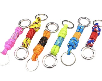 Paracord Keychain Simple Surfer Gifts Handmade Surfer Sailor Accessories Rope Key Ring Holder Nautical Key Fob Paracord Survivor Gift
