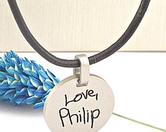 Actual Handwriting Necklace Custom Engraved Jewelry Memorial Personalized Gift Handwritten Message Jewelry Custom Engraved Mother Day Gift