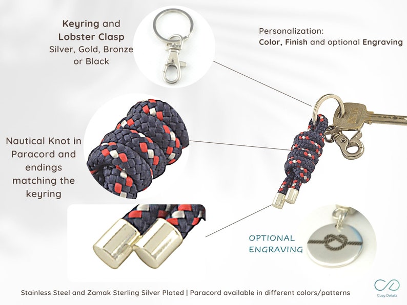 Personalized Rope Keychain Paracord - Product details