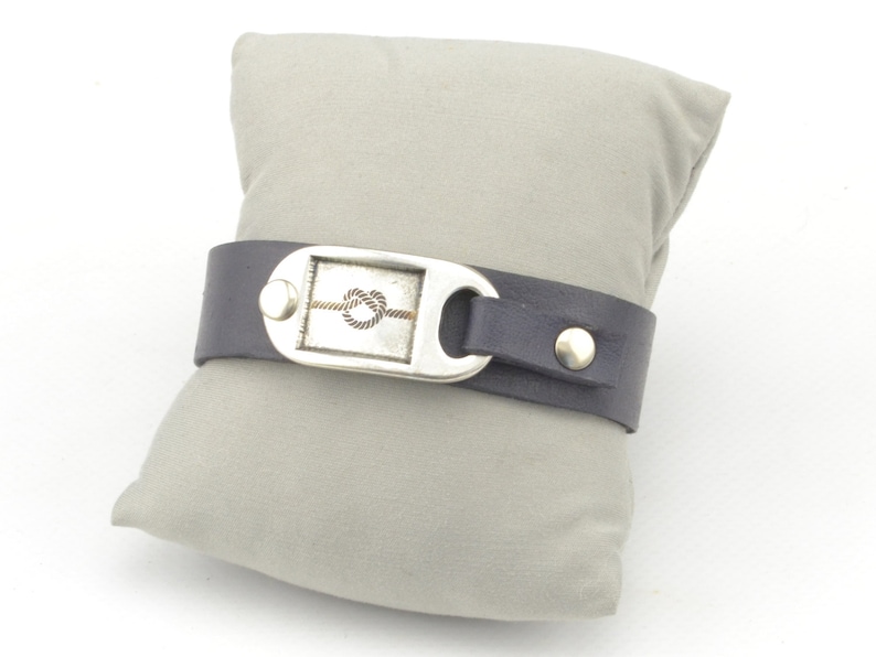 snap button personalized bracelet custom engraved bracelet nautical leather cuff bracelet for men gifts for him nautical jewelry
