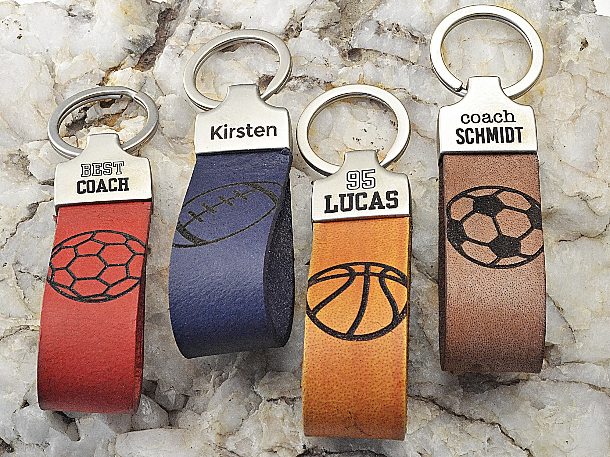 Luca-S Key Chain Kit, Leather Craft Kit, Leather Keychain Set, Leather Key  Ring Craft Kit