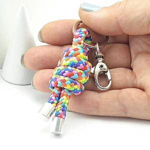 Custom Nautical Paracord Keychain - Handmade Sailor Knot Rope Keyring - Maritime Sailing Gift - Boating Accessories - Unisex Ocean Gift