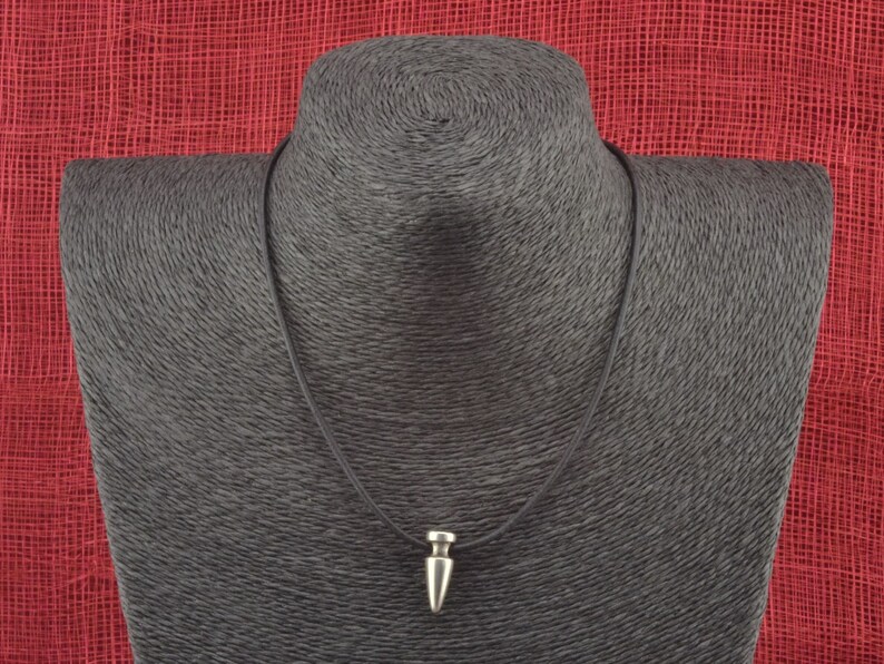 Spike Necklace Mens Choker Necklace Spike Pendant Necklace Etsy