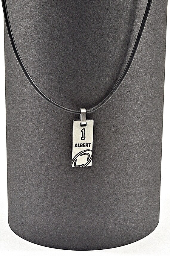 Collana Con Ciondolo Rugby BNQL - Regalo Per Giocatori E Appassionati, Con Messaggio Ispiratore, In Acciaio Inox E Rame, Regolabile - 4