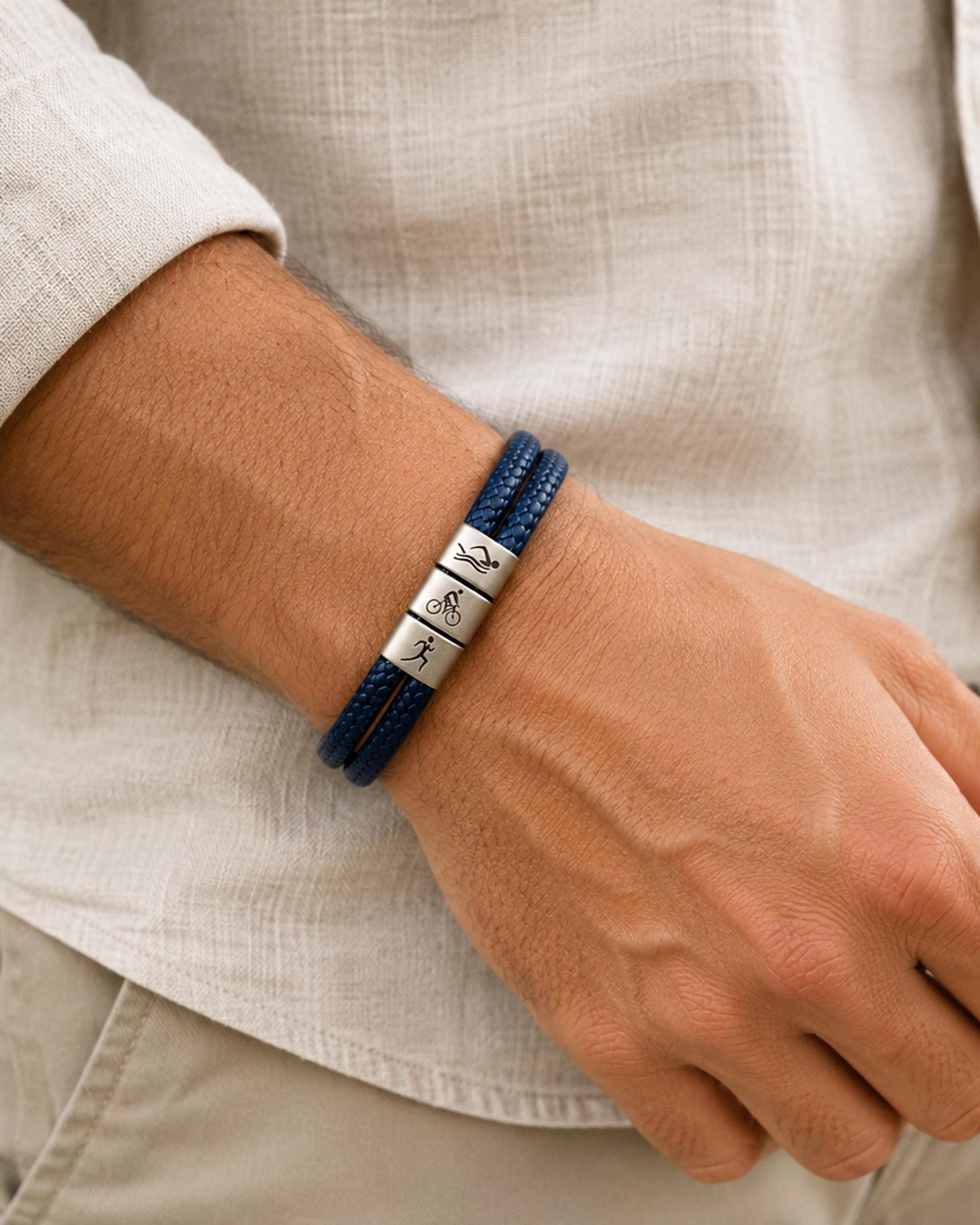 ストラップ Buy Triathlon Bracelet Personalized Triathlete Gift Waterproof