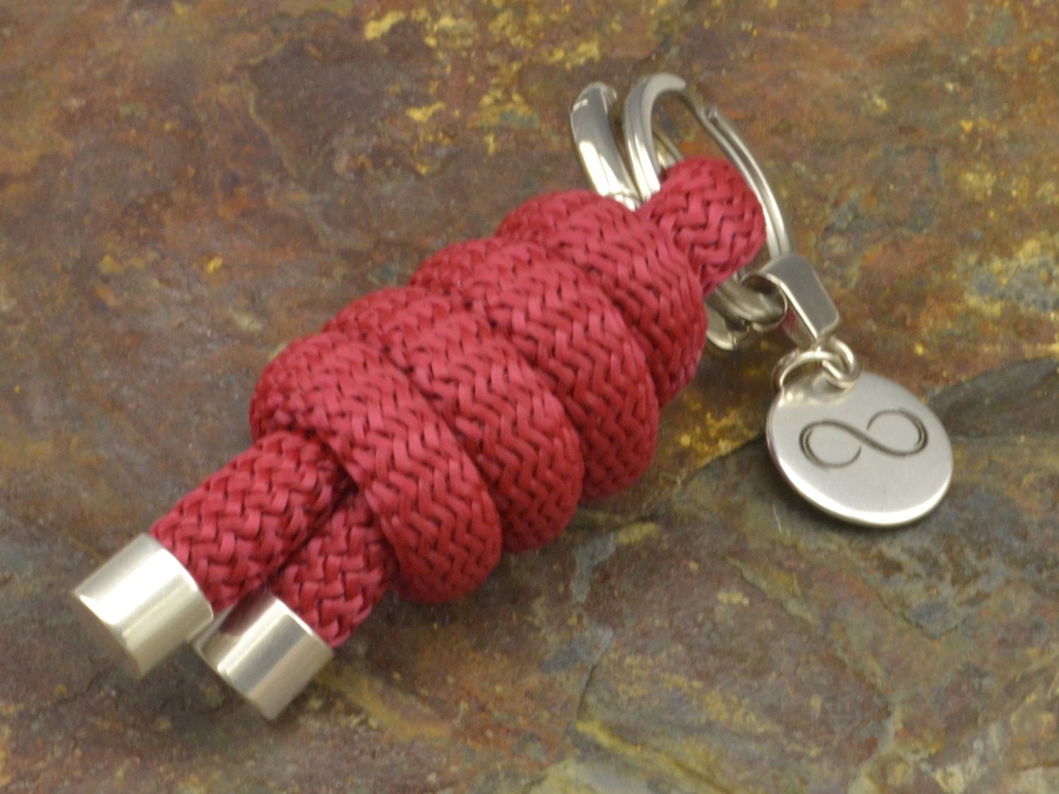 Nautical knot keychain paracord keychain personalized Etsy