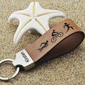 Triathlon Keychain Personalized Athlete Gift Swim Bike Run Keychain Triathlon Race Souvenir Custom Triathlete Keyring Competition Prize product logo