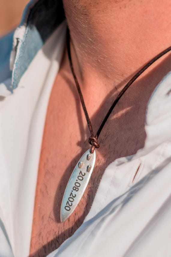 Collana IN Pelle Da Surfista Tree Of Life Donna Uomo Qualità Catena - Foto 12