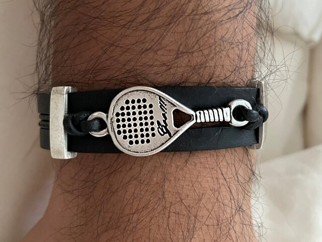 Tennis Racket Bracelet Men Women Padel Tennis Player Sports Jewelry