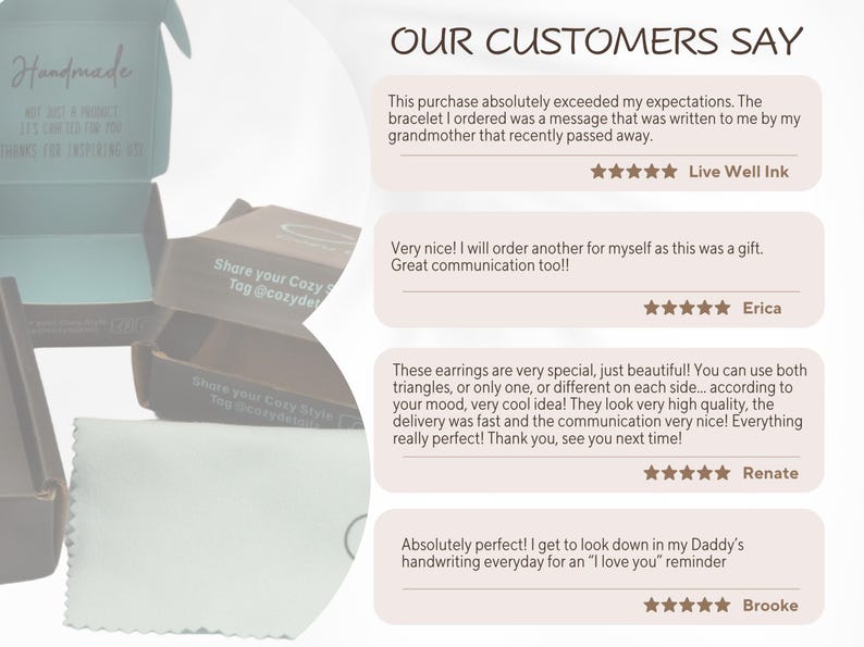 Cozy Detailz - Customer reviews and Packaging