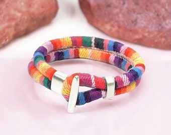 LGBTQ Bracelet Pride Festival Bracelet Men/Women LGBT Jewelry Ethnic Bracelet LGBTQA+ Jewelry Rainbow Bracelet Pride Month Gay/Lesbian