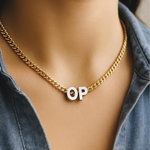 Custom Two Name Necklace, Mini Name Necklace, Curb Chain Necklace, Personalized Couple Necklace, Birthday Gift for Her
