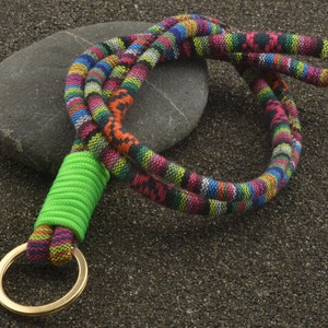 Nautical Lanyard Personalized Surfer Gifts Key Holder Lanyard Multicolor Cotton Cord Key Holder Car Accessories Gift Surfer Beach Jewelry image 7