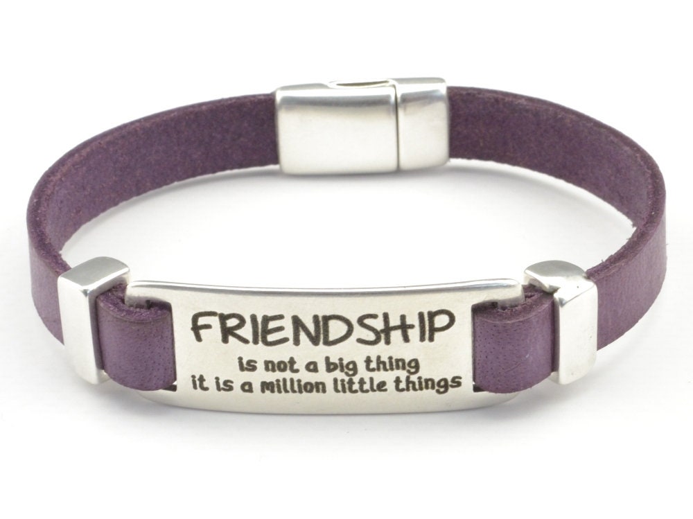 best friend quote bracelet bff bracelet friendship Etsy