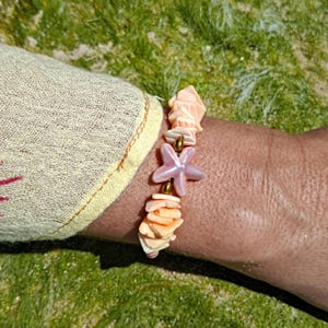 Beach Shell Bracelet: Boho Starfish Jewelry