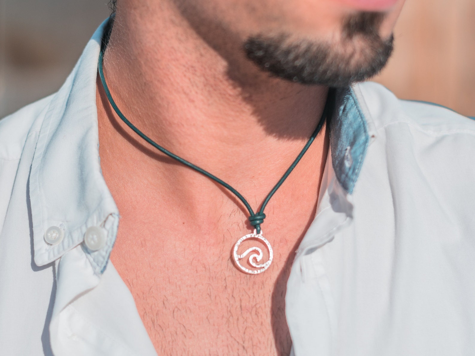 Mens Surfer Necklace For Sale At Carla Apgar Blog