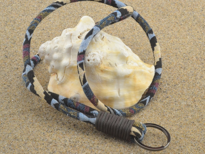Ethnic Lanyard Multicolor Cotton Cord Key Holder Car Accessories Tribal Gift Surfer Lanyard