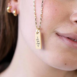 Handwriting Necklace: Personalized Memorial Keepsake Jewelry