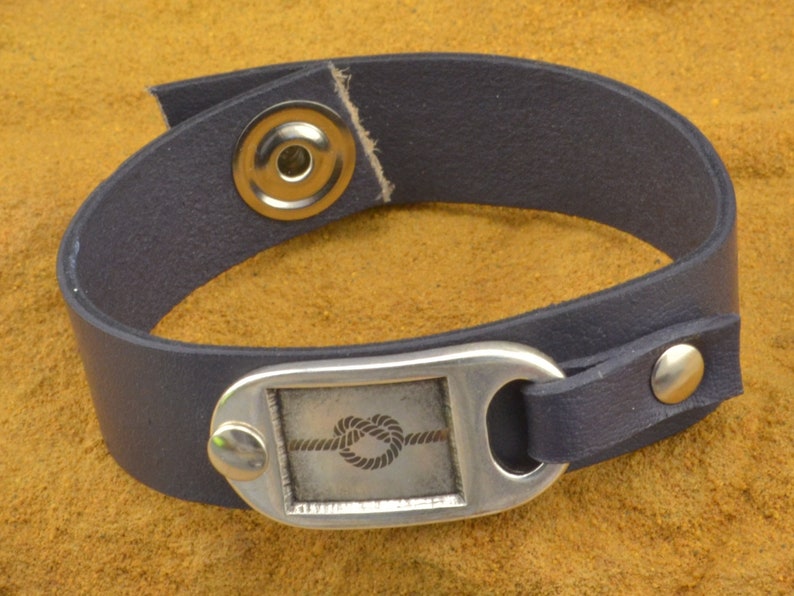 snap button personalized bracelet custom engraved bracelet nautical leather cuff bracelet for men gifts for him nautical jewelry