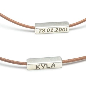 Collar de barra horizontal para hermanas, collar personalizado con nombre de niño, joyería personalizada, regalo para ella, collar con nombre personalizado grabado