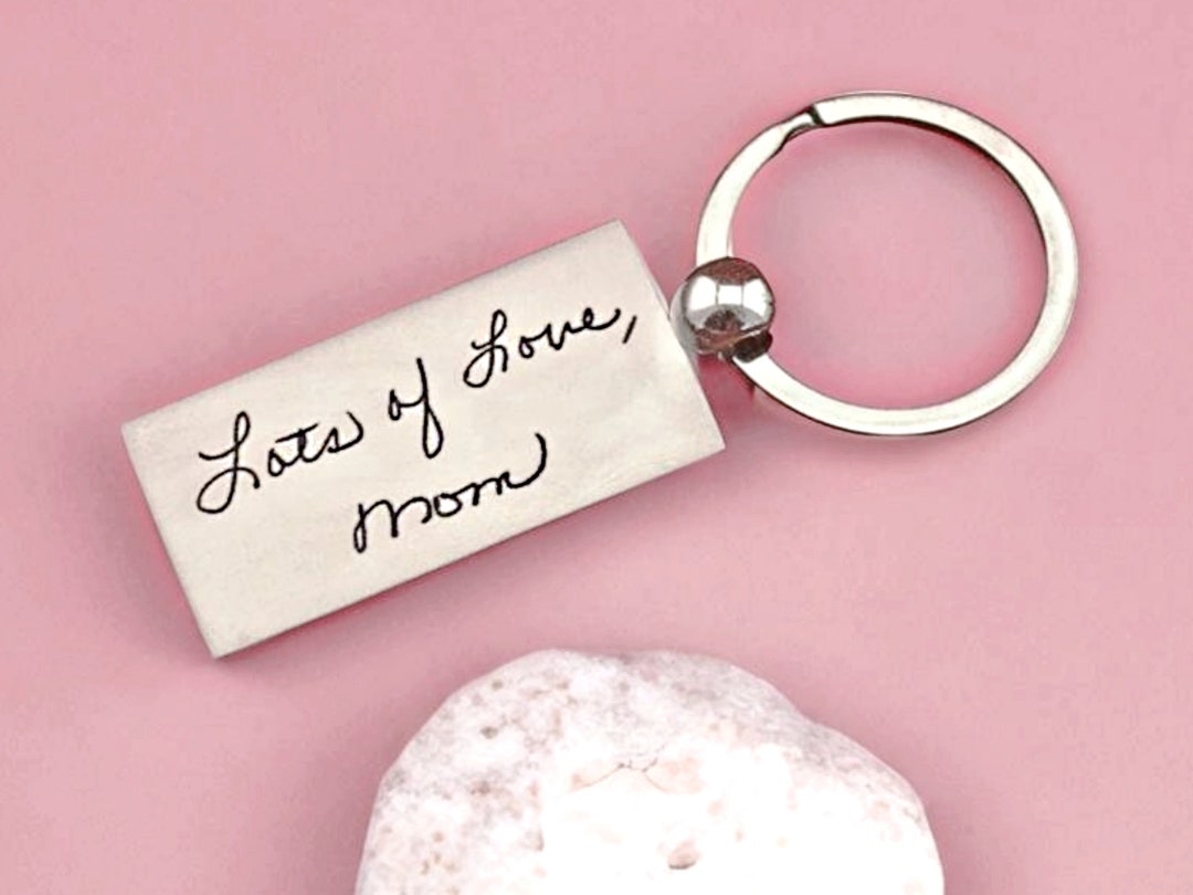 Personalized Handwritten Keychain Loss of Mom Gift Actual Handwriting ...