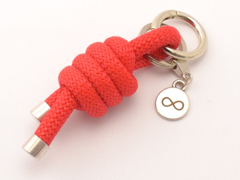 Nautical knot keychain paracord keychain personalized Etsy
