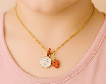 Personalized Cross Necklace, Mini Name Necklace, Tiny Cross Necklace, Personalized Name Jewelry, Birthday Gift for Her