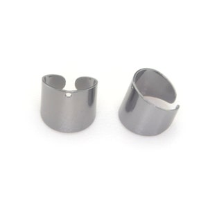 Aloha Clip On Earrings - Non-Piercing Glitter Huggie Hoops 8mm Diameter