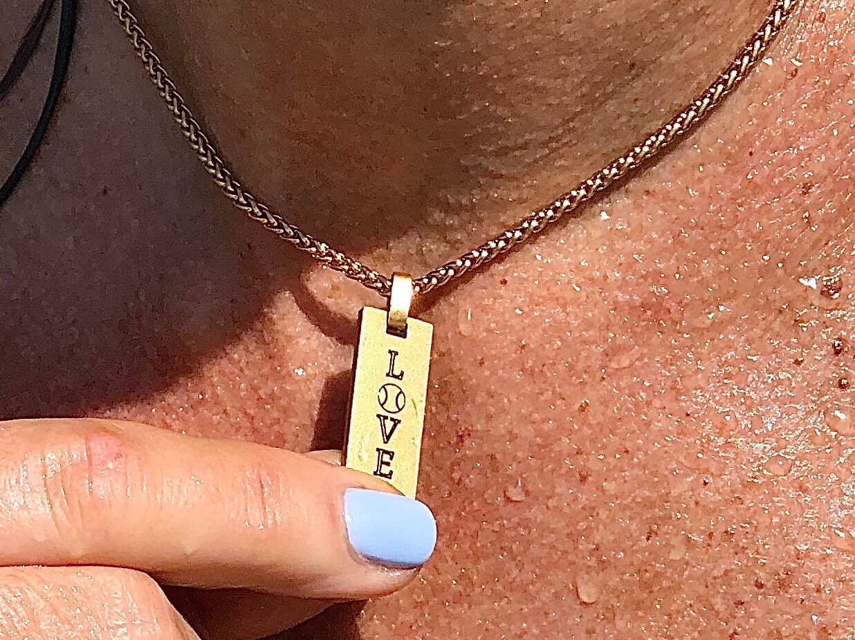 Tennis court sale necklace