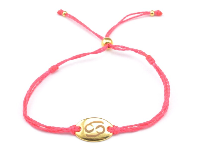 Zodiac string bracelet cancer zodiac june july horoscope Etsy