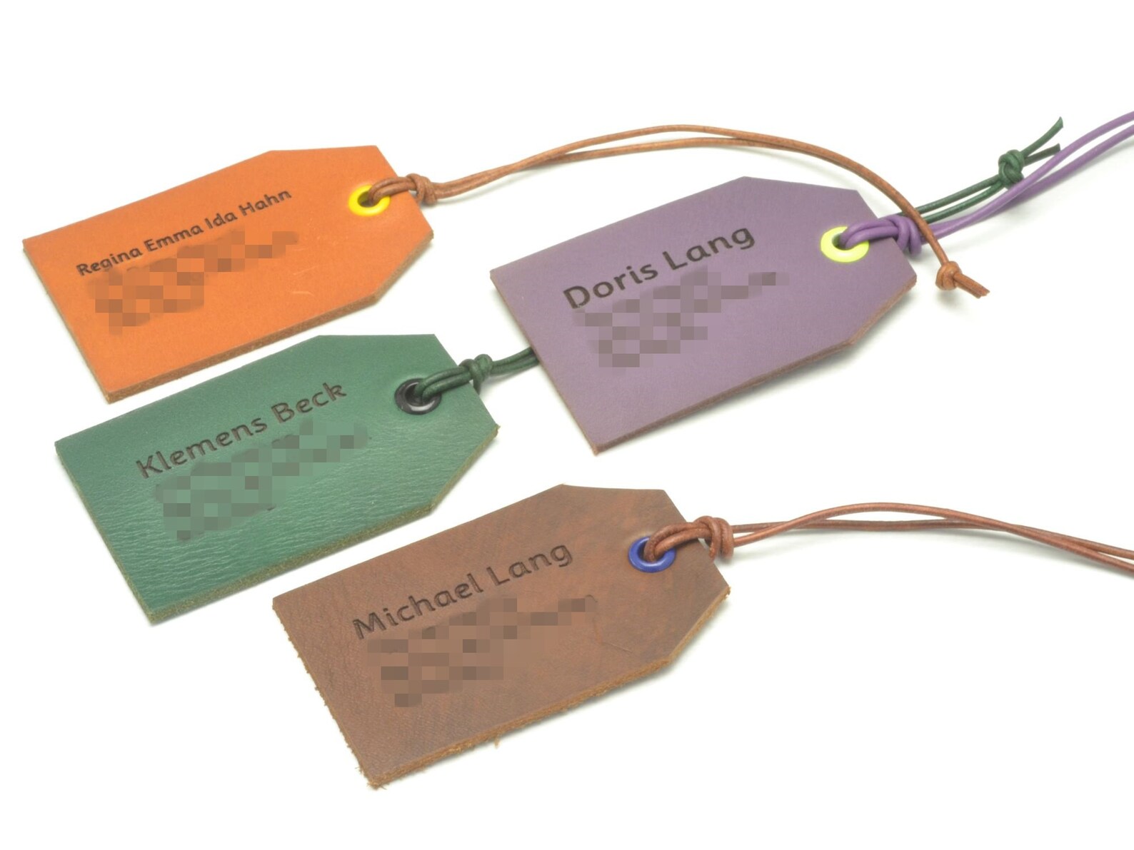 Engraved Luggage Tag Leather Luggage Tag Personalized Travel Etsy