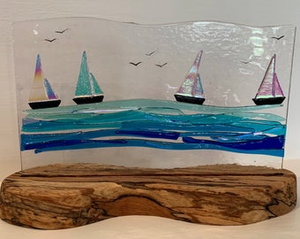 Glass boat panel