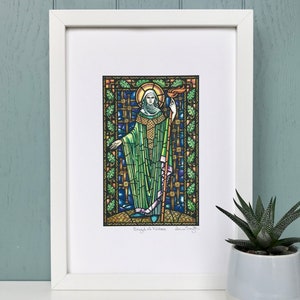 Saint Brigid of Kildare Giclée Print: Irish Patron Saint Art