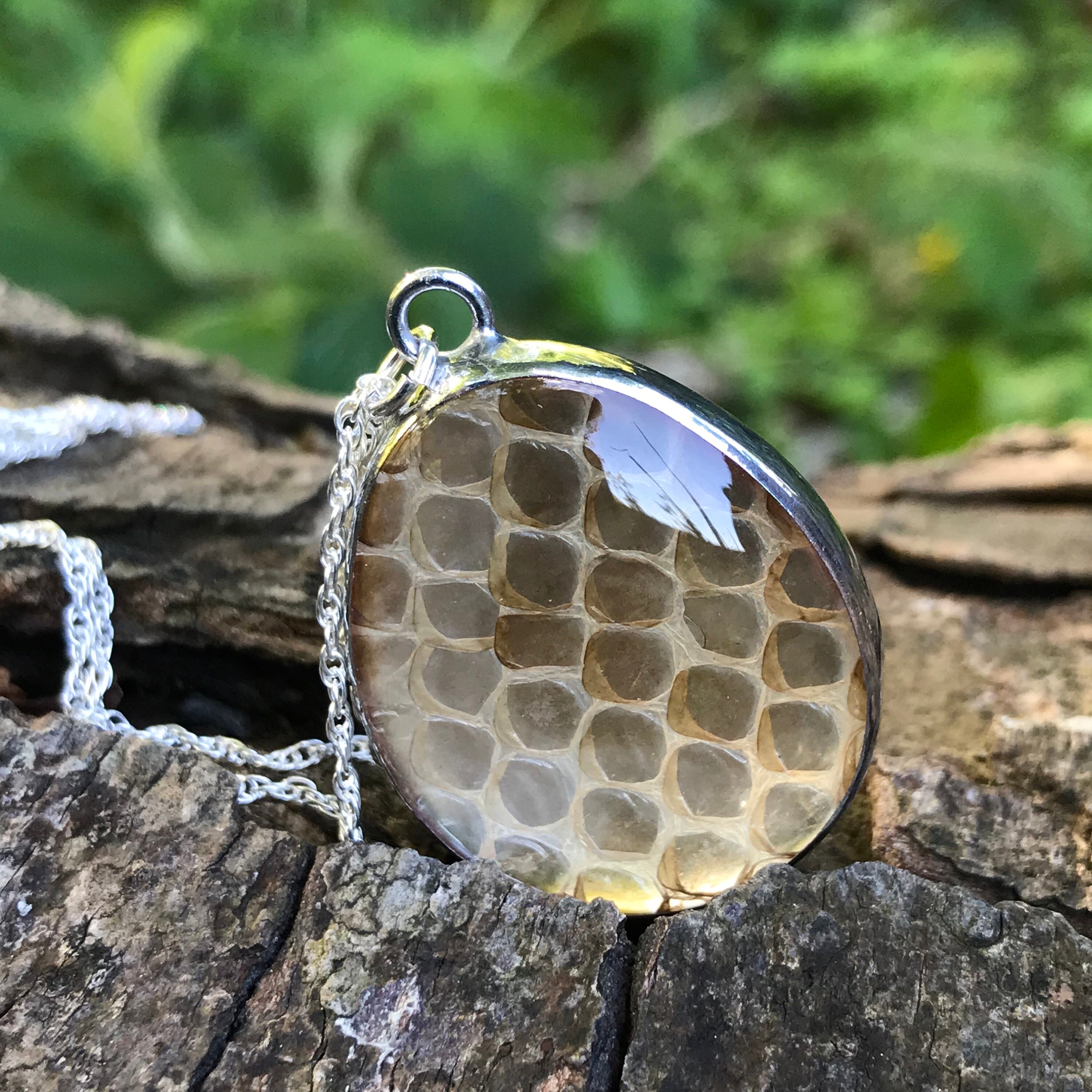 Snake skin necklace sale