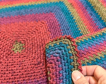 Autumn Colors Crochet Baby Blanket Newborn Keepsake Handmade Boy or Girl