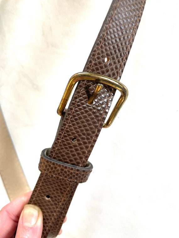 Vintage snakeskin style belt from the 1980s | shin
