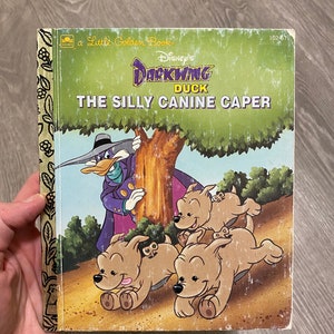 RARE copy of Disney's Darkwing Duck: The silly canine caper (A little golden book) | children's book | hardcover | collectible | illustrated