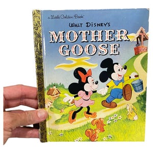 Walt Disney’s Mother Goose | Disney Book | Little Golden Book | Mickey Mouse | Fairy Tale | illustrated kids book | vintage book | classics