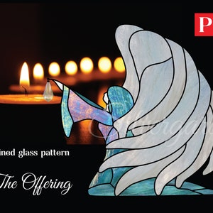 The Offering Stained Glass Pattern PDF – Artistic and Symbolic Design