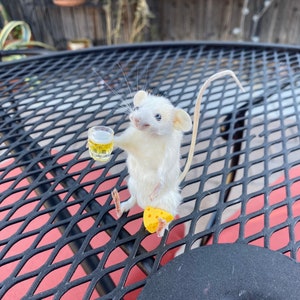 Mouse Taxidermy+Beer&Cheese