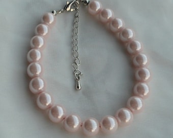 Perlenarmband, One Strands Perlenarmband, Hochzeitsschmuck, Perlenschmuck, Brautjungfer Armband, Glasperlenarmband, Hochzeitsarmband, Schmuck