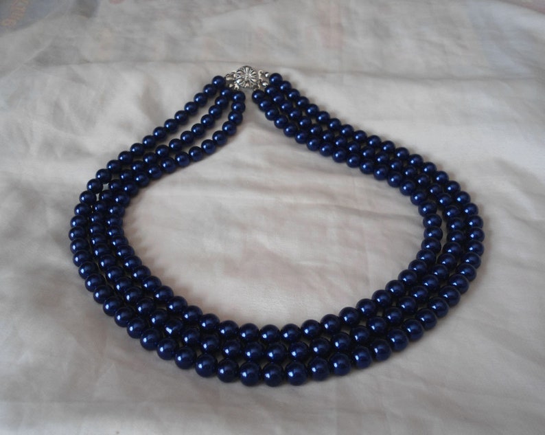 Navy Pearl Set