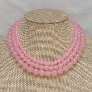 Jade Necklace,Light Pink Jade Necklace,Necklace,Wedding Necklace,Bridesmaid Necklace,Pure Natural Jade  jewelry,wedding gift, Jade Necklace,