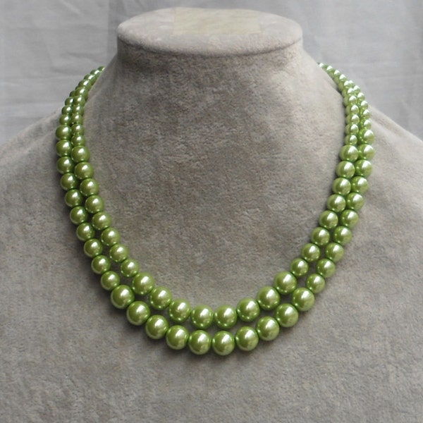 Green Pearl Jewelry Etsy