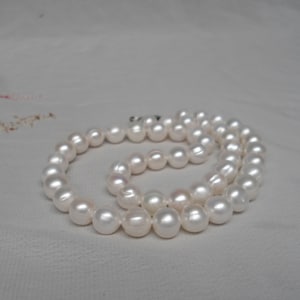 Freshwater Pearl Necklacewhite Pearl Necklacegirl 7-8mm - Etsy