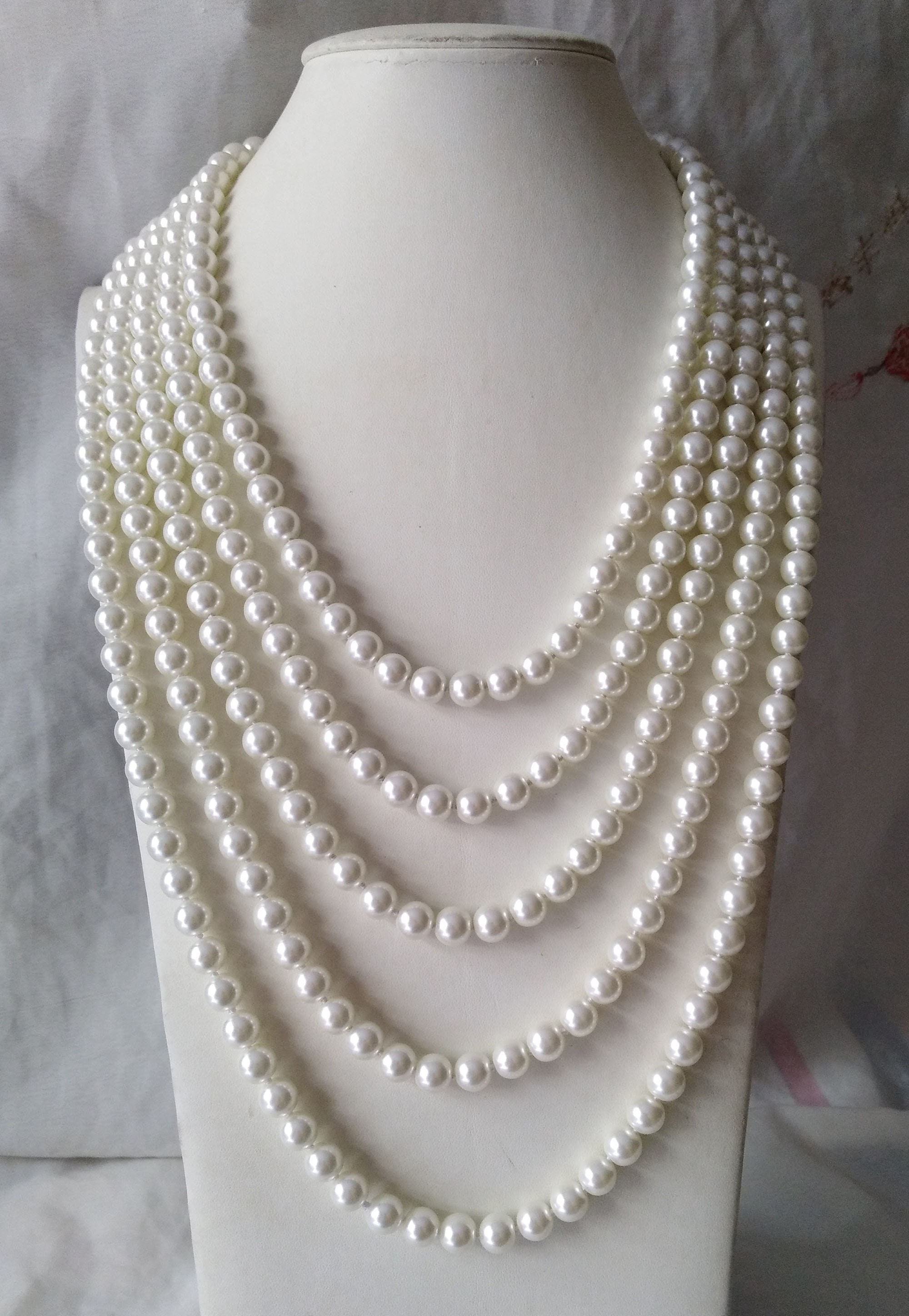 Long Pearl Necklace,120 Long Pearl Necklace,120