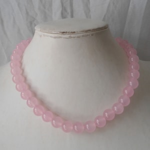 Jade necklace,chalcedony necklace,necklace,Light pink jade necklace,wedding necklace,bridesmaid necklace,Natural jade jewelry,wedding gift