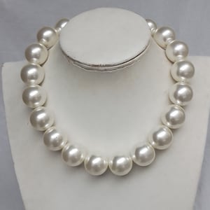 20mm pearl necklace, pearl necklace,wedding necklace,choker necklace,plastics pearl necklace,light weight pearl necklace, big pearl necklace