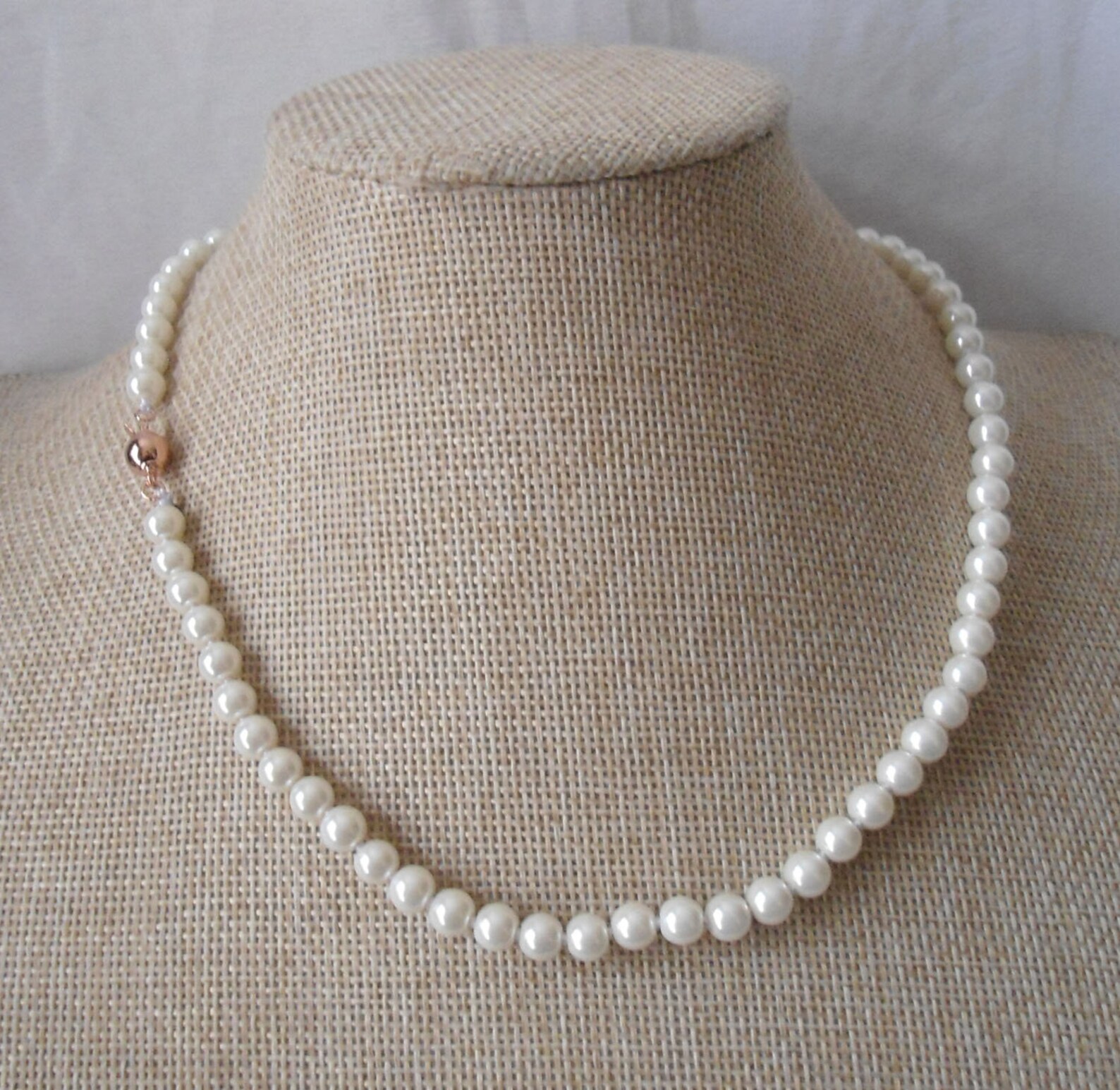 6mm pearl necklaceIvory pearl necklacepearl necklacewedding | Etsy